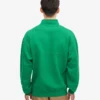Pull col zippé en coton bio - Vert Kelly