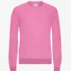 Pull en laine mérinos clair - Rose bubble-gum