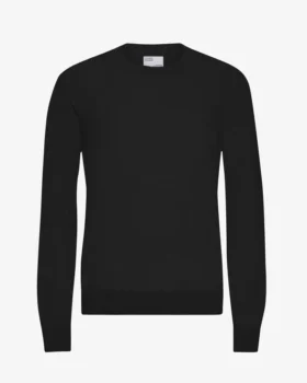 Pull en laine mérinos légère - Noir intense