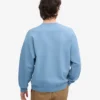Pull oversize en coton bio - Bleu bord de mer