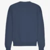 Pull oversize en coton bio - Bleu pétrole