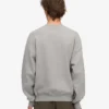 Pull oversize en coton bio - Gris chiné