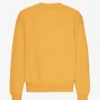 Pull oversize en coton bio - Jaune brûlé