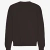 Pull oversize en coton bio - Marron café
