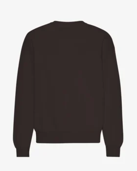 Pull oversize en coton bio - Marron café