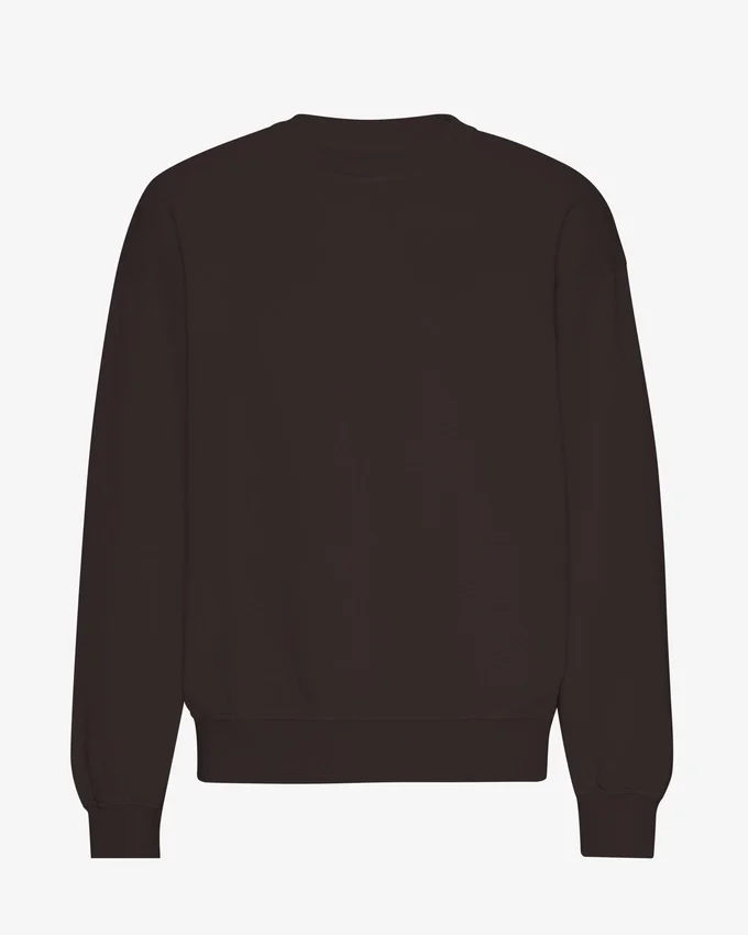 Pull oversize en coton bio - Marron café