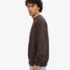 Pull oversize en coton bio - Marron café