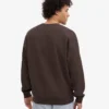 Pull oversize en coton bio - Marron café