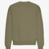Pull oversize en coton bio - Olive poussiéreux