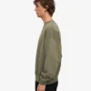 Pull oversize en coton bio - Olive poussiéreux