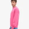 Pull oversize en coton bio - Rose bubble-gum