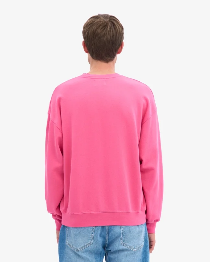 Pull oversize en coton bio - Rose bubble-gum