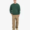 Pull oversize en coton bio - Vert émeraude