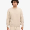 Pull oversize en laine mérinos - Blanc ivoire