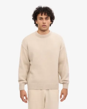 Pull oversize en laine mérinos – Blanc ivoire