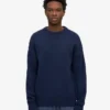 Pull oversize en laine mérinos – Bleu marine