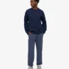 Pull oversize en laine mérinos – Bleu marine