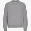 Pull oversize en laine mérinos - Gris chiné