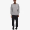 Pull oversize en laine mérinos - Gris chiné
