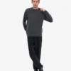 Pull oversize en laine mérinos - Gris lave
