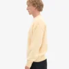 Pull oversize en laine mérinos - Jaune pâle