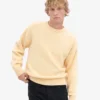 Pull oversize en laine mérinos - Jaune pâle