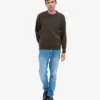Pull oversize en laine mérinos - Marron café