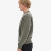 Pull oversize en laine mérinos - Olive poussiéreux