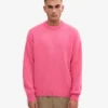 Pull oversize en laine mérinos - Rose bubble-gum