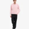 Pull oversize en laine mérinos - Rose délavé