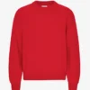 Pull oversize en laine mérinos - Rouge écarlate
