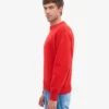 Pull oversize en laine mérinos - Rouge mandarine