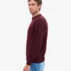 Pull oversize en laine mérinos - Rouge sang de bœuf