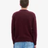 Pull oversize en laine mérinos - Rouge sang de bœuf