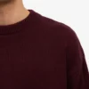 Pull oversize en laine mérinos - Rouge sang de bœuf