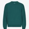 Pull oversize en laine mérinos - Vert océan