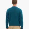 Pull oversize en laine mérinos - Vert océan