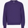 Pull oversize en laine mérinos - Violet ultra