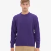 Pull oversize en laine mérinos - Violet ultra