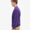 Pull oversize en laine mérinos - Violet ultra