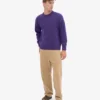 Pull oversize en laine mérinos - Violet ultra