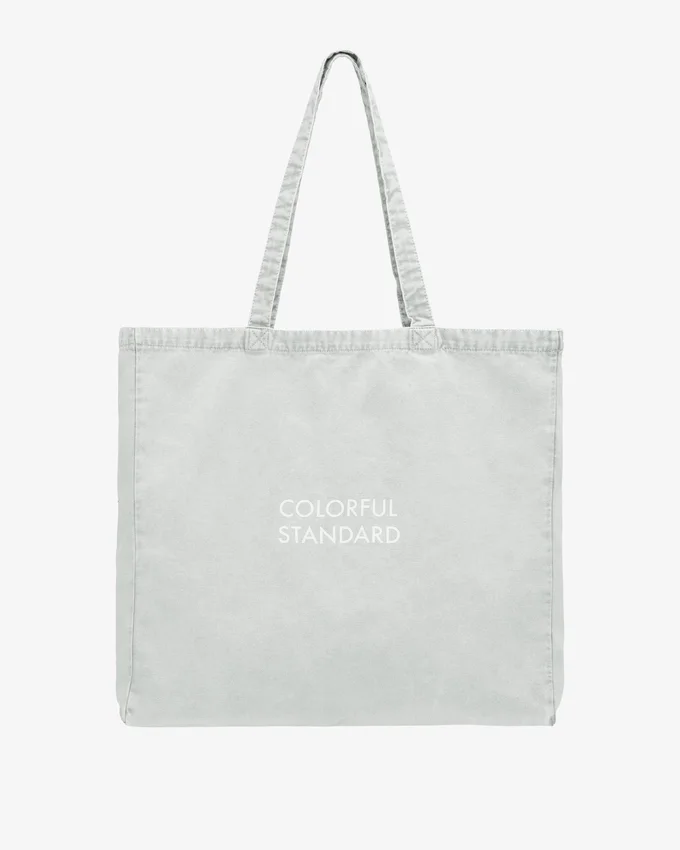 Sac fourre-tout en coton bio - Gris délavé