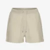 Short de sport bio pour femme - Gris huître