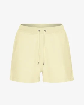 Short de sport bio pour femme - Jaune pâle