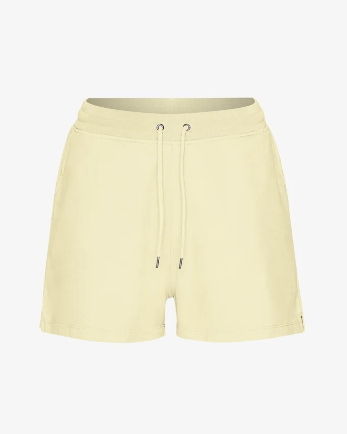 Short de sport bio pour femme - Jaune pâle