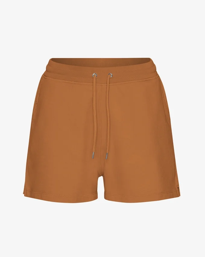 Short de sport bio pour femme - Marron gingembre