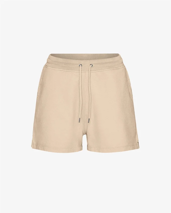 Short de survêtement bio pour femme - Beige miel