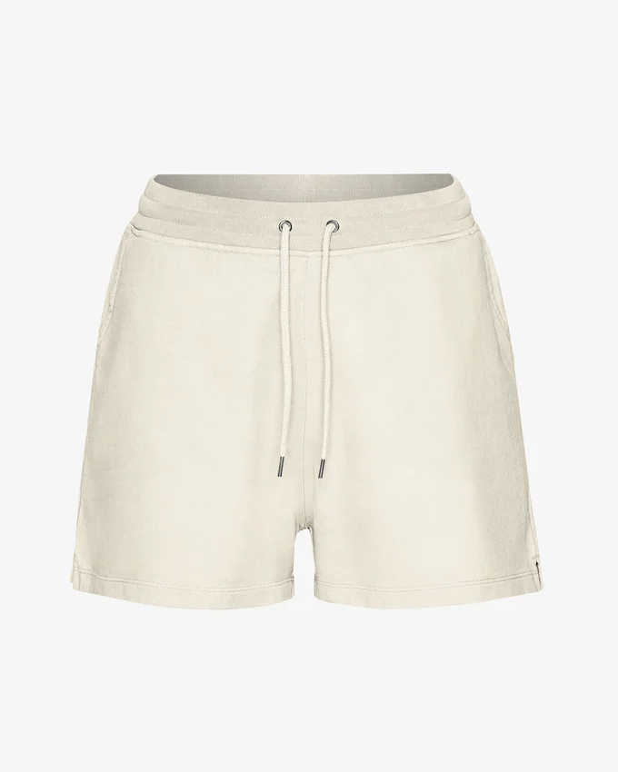 Short de survêtement bio pour femme - Blanc ivoire