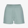 Short de survêtement bio pour femme - Bleu acier