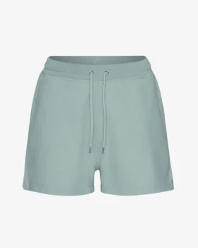 Short de survêtement bio pour femme - Bleu acier